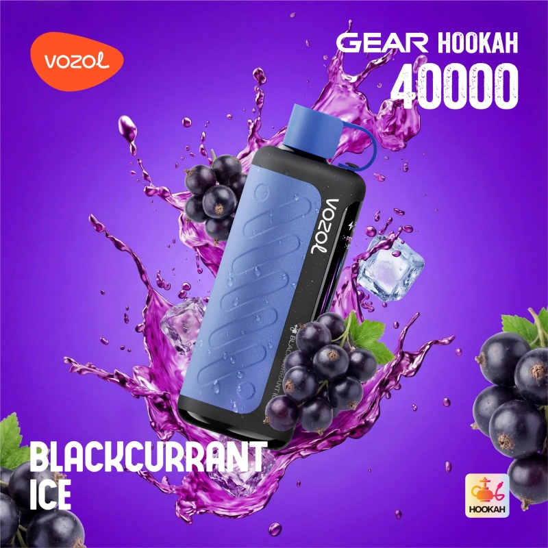 Vozol-Gear-Hookah-40000-Puffs-Blackcurrant-Ice.webp Vozol Hookah 40000 Blackcurrant Ice - Görsel 1