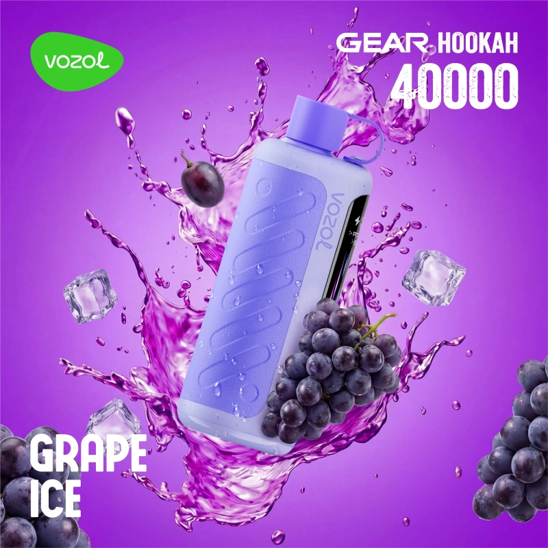 Vozol-Gear-Hookah-40000-Puffs-Grape-ice.webp Vozol Hookah 40000 Grape Ice - Görsel 1