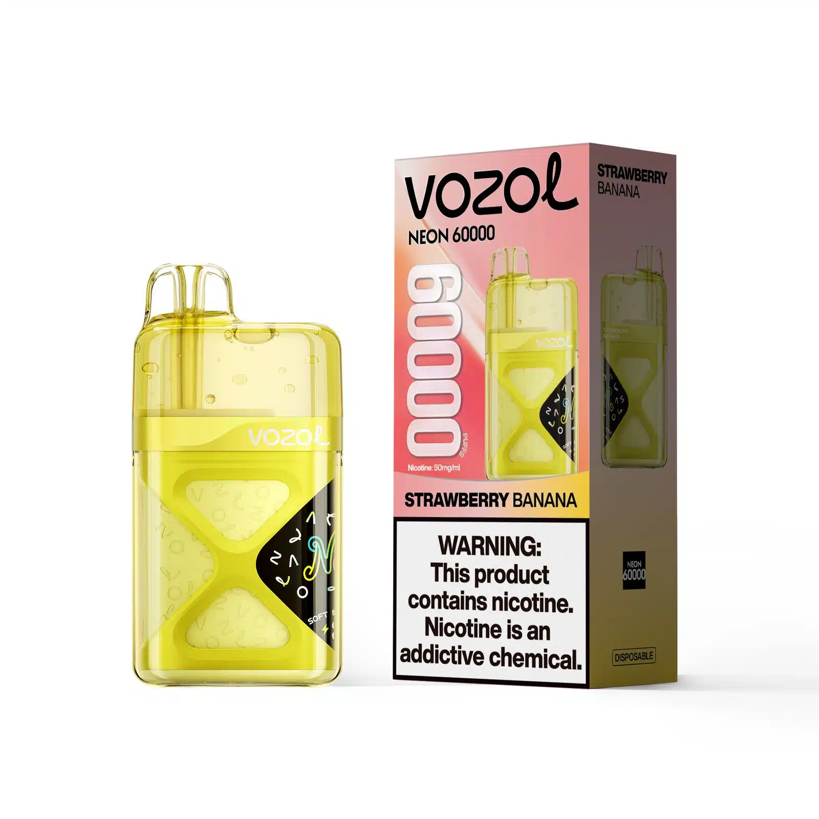 Strawberry-Banana-VOZOL-NEON-60000-600x600-1.webp Vozol Neon 60000 Strawberry Banana - Görsel 1